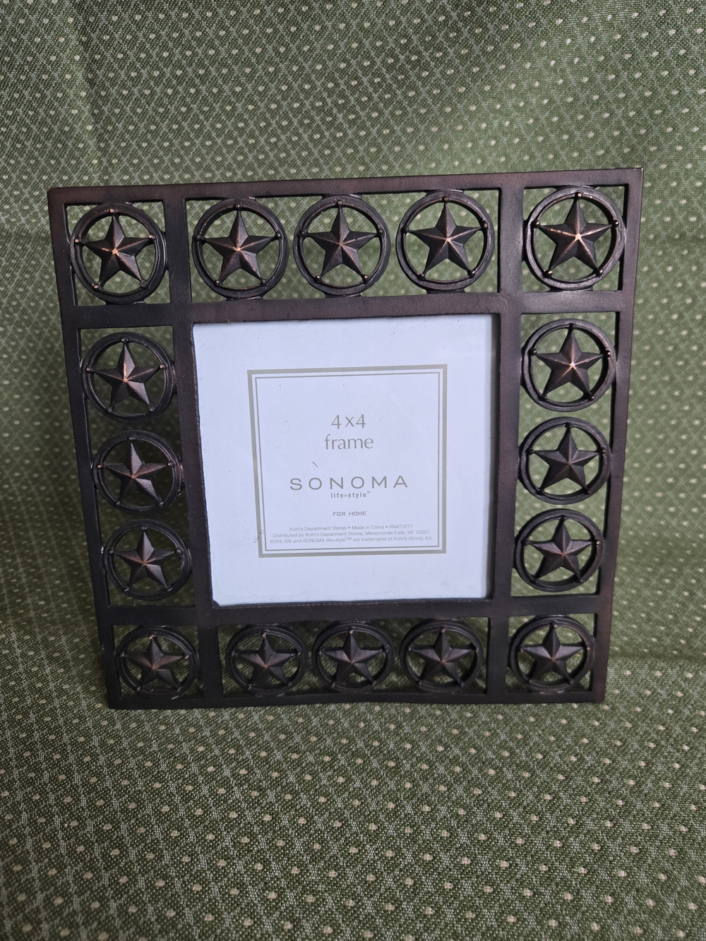 SONOMA Dark Bronze Star Decorative Picture Frame